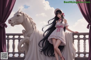 A woman in a red dress and hat posing for a picture.