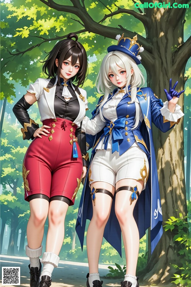 Hentai - Luminous Charm of the Aquatic Enchantress Set.1 20250125 Part 8 No.10e7cd A couple of anime girls standing next to each other.